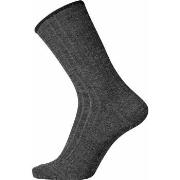 Egtved Strumpor Wool No Elastic Rib Socks Mörkgrå Strl 45/48