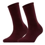 Falke Strumpor 2P Women Casual Happy Sock Vinröd Strl 35/38 Dam