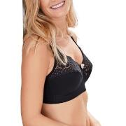 Swegmark BH Cotton Bloom Fairtrade Soft Bra Svart bomull C 100 Dam