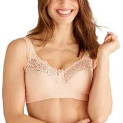 Swegmark BH Cotton Bloom Fairtrade Soft Bra Creme bomull B 95 Dam