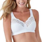 Swegmark BH Cotton Bloom Fairtrade Soft Bra Vit bomull B 90 Dam