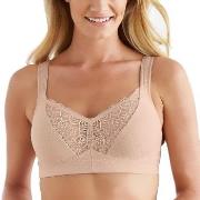 Swegmark BH Wellness Dots Organic Soft Bra Beige ekologisk bomull F 75...