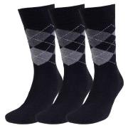 Amanda Christensen Strumpor 3P True Ankle Argyle Sock Svart/Grå Strl 3...