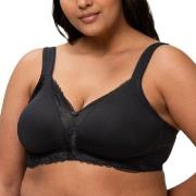 Triumph BH Modern Lace Cotton Soft Bra Svart B 100 Dam