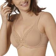 Triumph BH Modern Lace Cotton Underwire Bra Beige C 75 Dam