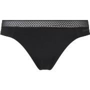 Calvin Klein Trosor Seductive Comfort Thong With Lace Svart Large Dam