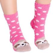 PJ Salvage Strumpor Animal Fun Socks Rosa Mönstrad polyester One Size