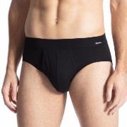 Calida Kalsonger Cotton Code Brief With Fly Svart bomull X-Large Herr
