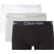 Calvin Klein Kalsonger 3P Modern Structure Recycled Trunk Vit/Svart Sm...