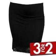 Damella Waist Slip 45 cm Svart viskos 36 Dam