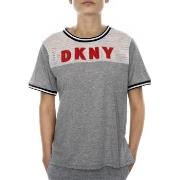 DKNY Spell It Out SS Tee Grå Medium Dam