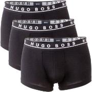 BOSS Kalsonger 3P Cotton Stretch Trunks Svart bomull XX-Large Herr