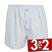 Jockey Kalsonger Woven Poplin Boxer Shorts Vit m Ränder bomull Medium ...
