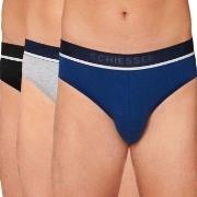 Schiesser Kalsonger 3P 95-5 Organic Cotton Rio Brief Blå/Grå bomull Me...