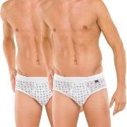 Schiesser Kalsonger 2P Essentials Sport Briefs With Fly Vit bomull X-L...