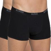 Sloggi Kalsonger 2P For Men Basic Short Svart bomull Large Herr