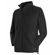 Stedman Active Fleece Jacket For Men Svart polyester Large Herr