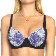 Sunseeker Tribe Attack Underwire Bikini Bra Svart mönstrad E 38 Dam