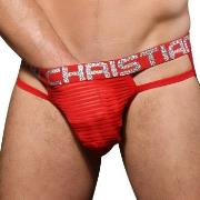 Andrew Christian Kalsonger Almost Naked Stripe Sexy Brief Röd polyeste...