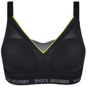 Shock Absorber BH Active Shaped Support Bra Svart/Gul E 80 Dam