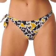 Sloggi Shore Fancy Guppy Bikini Brazilian Brief Svart/Gul X-Large Dam