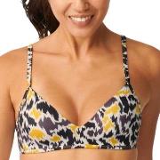 Sloggi Shore Fancy Guppy Bikini Top Svart/Gul L+ Dam