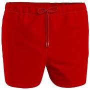 Tommy Hilfiger Badbyxor Solid Swimshorts Röd Medium Herr