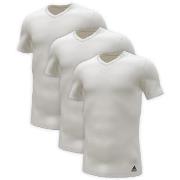 adidas 3P Active Flex Cotton V-Neck T-Shirt Vit bomull Large Herr