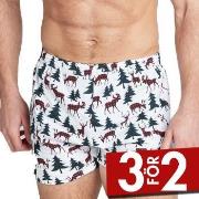 Jockey Kalsonger Woven Boxer Vit bomull XX-Large Herr
