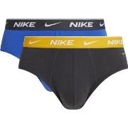 Nike Kalsonger 2P Everyday Cotton Stretch Brief Grå/Gul bomull Large H...
