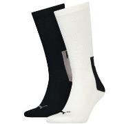 Puma Strumpor 2P Men Logo Block Crew Sock Svart/Vit Strl 43/46 Herr