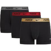 Nike Kalsonger 3P Everyday Essentials Cotton Stretch Trunk Svart/Guld ...