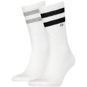 Calvin Klein Strumpor 2P Stripe Socks Vit Strl 43/46 Herr