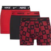 Nike Kalsonger 3P Everyday Cotton Stretch Trunks Röd/svart bomull X-La...
