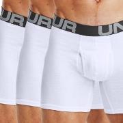 Under Armour Kalsonger 3P Charged Cotton 6in Boxer Vit Small Herr