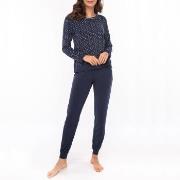 Lady Avenue Bamboo Long Sleeve Pyjamas Marin mönstrad Bambu Large Dam