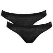 Sloggi Trosor 2P ZERO Motion Mini Brief Svart polyester Large Dam