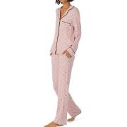 DKNY Less Talk More Sleep Long Sleeve Top And Pant Rosa viskos Medium ...