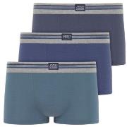 Jockey Kalsonger 3P Cotton Stretch Short Trunk Blå bomull Medium Herr