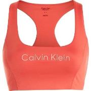 Calvin Klein BH Sport Medium Support Sports Bra Korall Medium Dam