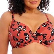 Elomi Kotiya Underwire Plunge Bikini Top Orange/Svart H 95 Dam