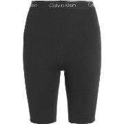 Calvin Klein Sport Ribbed Knit Shorts Svart polyester X-Large Dam