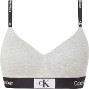 Calvin Klein BH CK96 String Bralette Ljusgrå bomull X-Large Dam