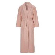 Damella Soft Velour Terry Robe Rosa Large Dam