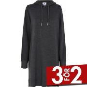 JBS of Denmark Bamboo Hoodie Dress Mörkgrå X-Large Dam