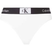 Calvin Klein Trosor CK96 Cotton Thong Vit bomull X-Large Dam