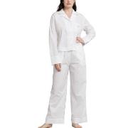 Polo Ralph Lauren Long Sleeve Pyjamas Set Vit bomull Medium Dam