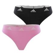 adidas Trosor 2P Underwear Brazilian Thong Svart/Rosa bomull Medium Da...