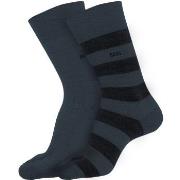 BOSS Strumpor 2P RS Block CC Socks Svart/Blå Strl 43/46