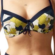 Chantelle Flowers Underwire Bikini Bra Blå m blommor E 75 Dam